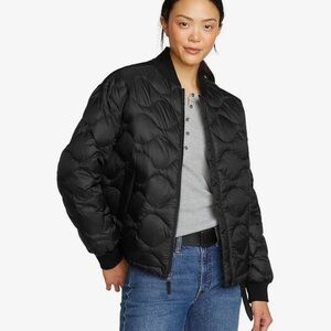 Eddie Bauer Women's Black Bomber Jacket